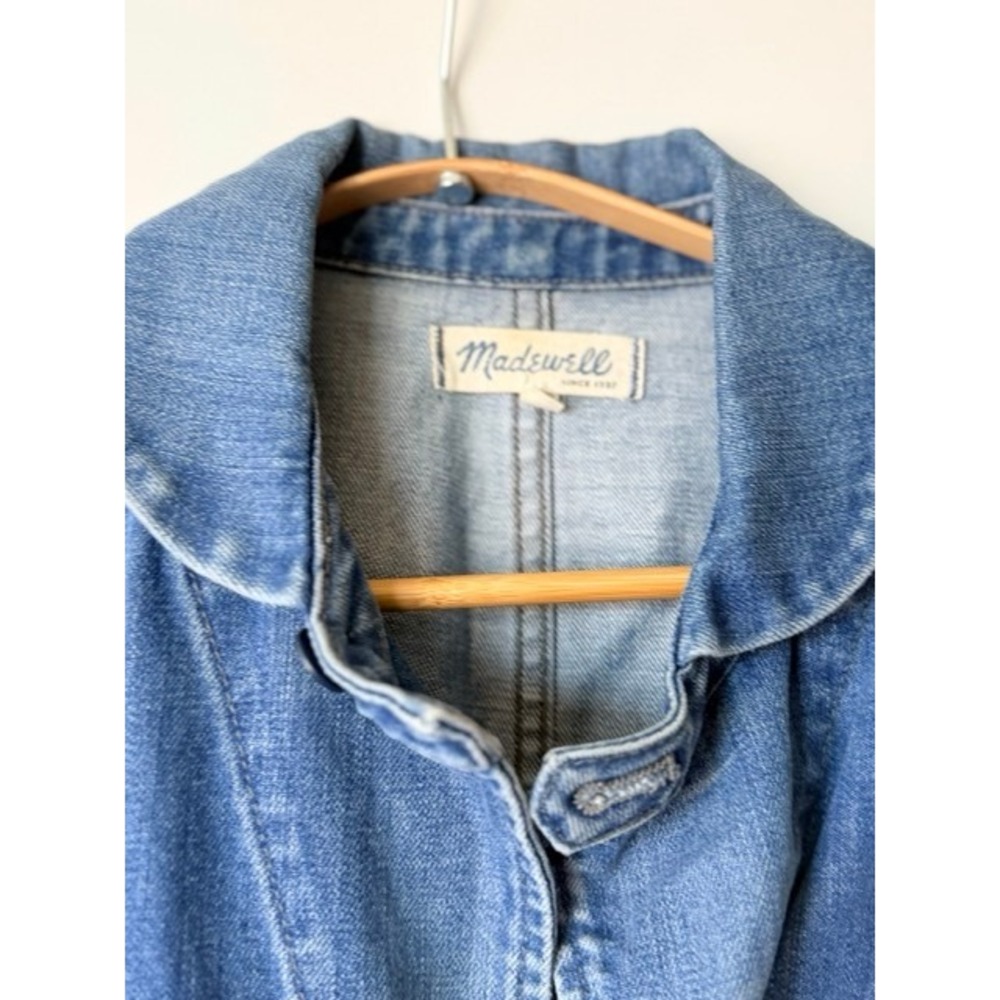 Madewell Chore Coat Women's XS Denim Workwear Jacket Blue Cotton Utility - Picture 4 of 9